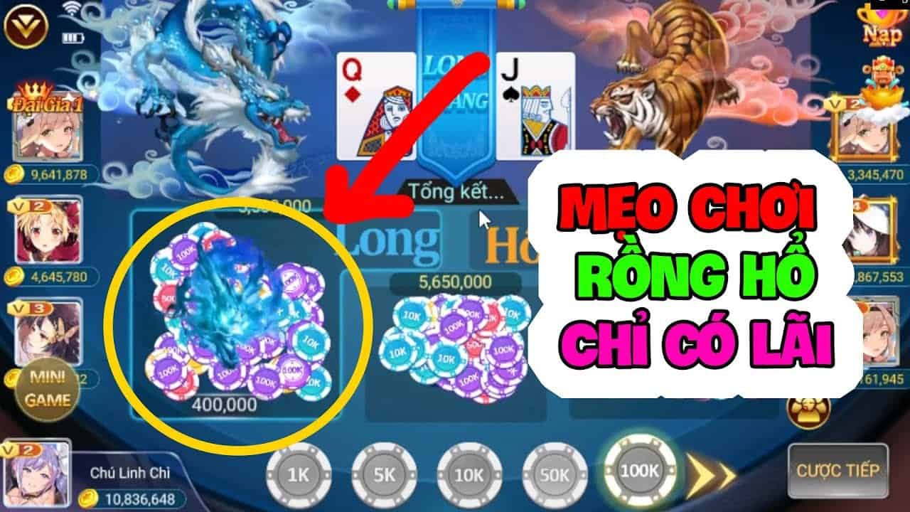 Kinh nghiệm chơi Rồng Hổ giúp bạn kiếm tiền dễ nhất hiện nay
