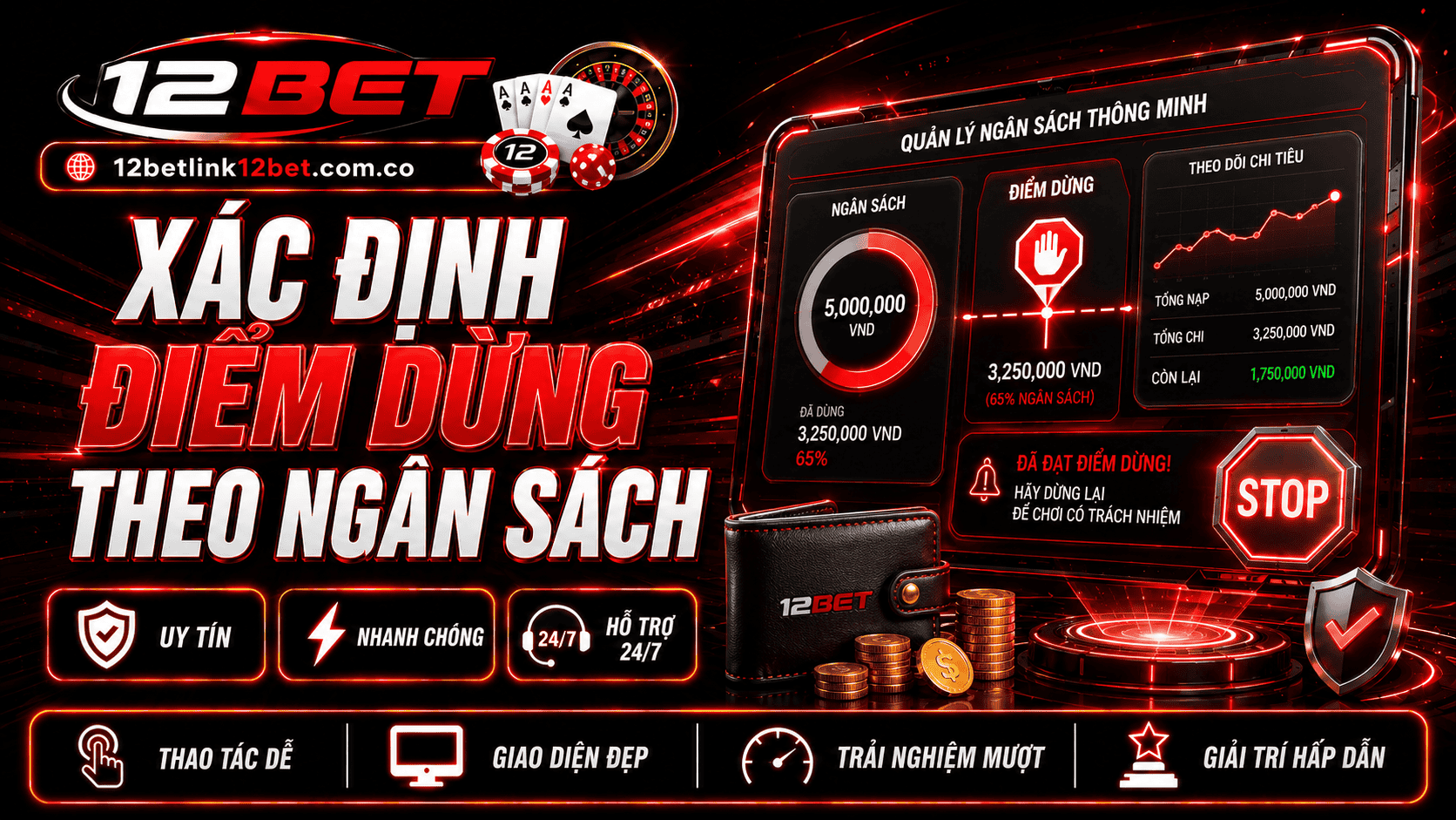 Có điểm dừng dựa theo ngân sách để cược an toàn