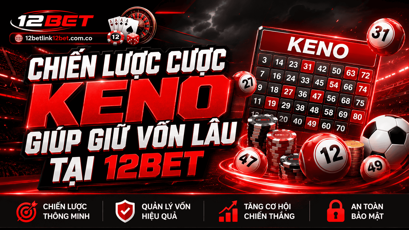 Chiến lược cược Keno giúp giữ vốn lâu tại 12BET Chiến lược cược Keno giúp giữ vốn lâu tại 12BET