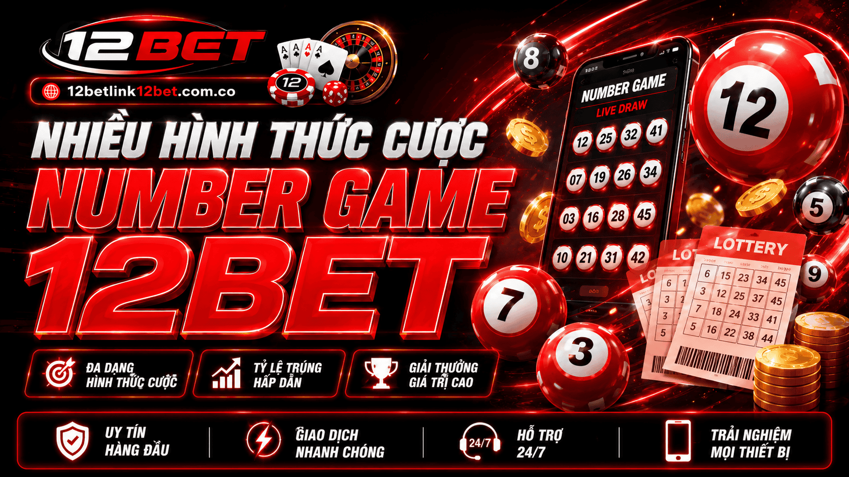 Hình thức cược tiêu biểu trong Number Game tại 12BET