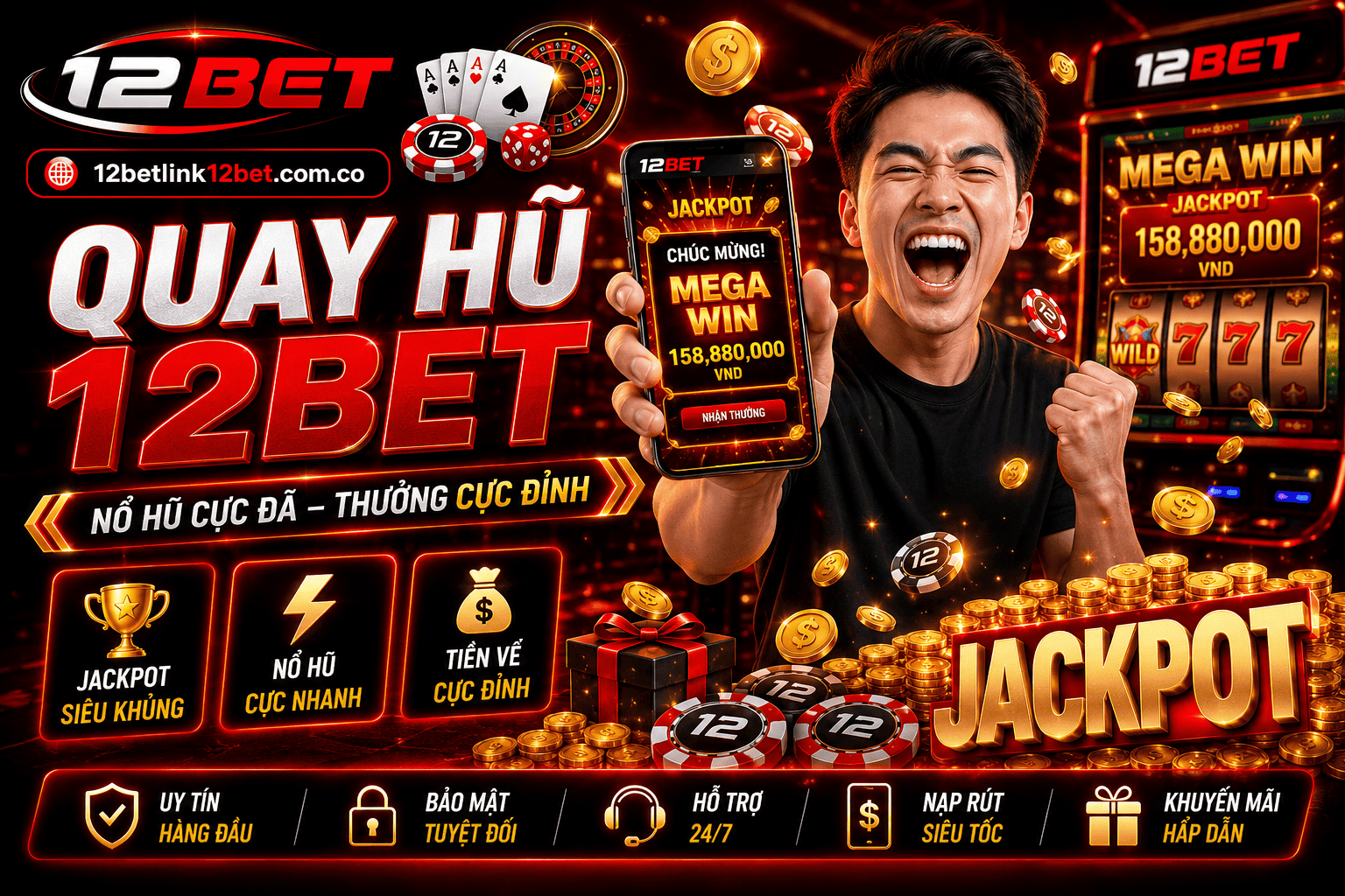 Top game quay hũ 12BET đang được ưa chuộng? Top game quay hu 12BET dang duoc ua chuong?
