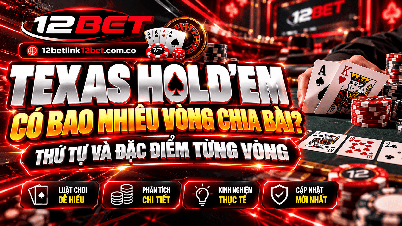 Texas Hold’em có bao nhiêu vòng chia bài? Thứ tự và đặc điểm từng vòng